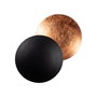 Opviq Lámpara de pared negra y cobre